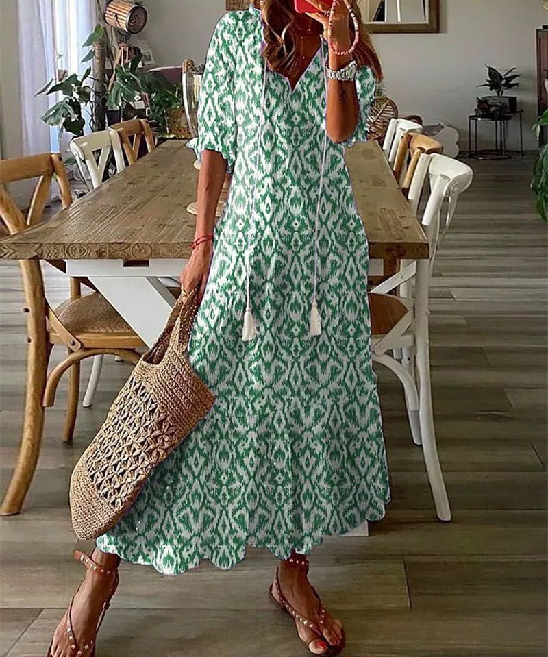 Λούνα | Μίνι φόρεμα boho στυλ