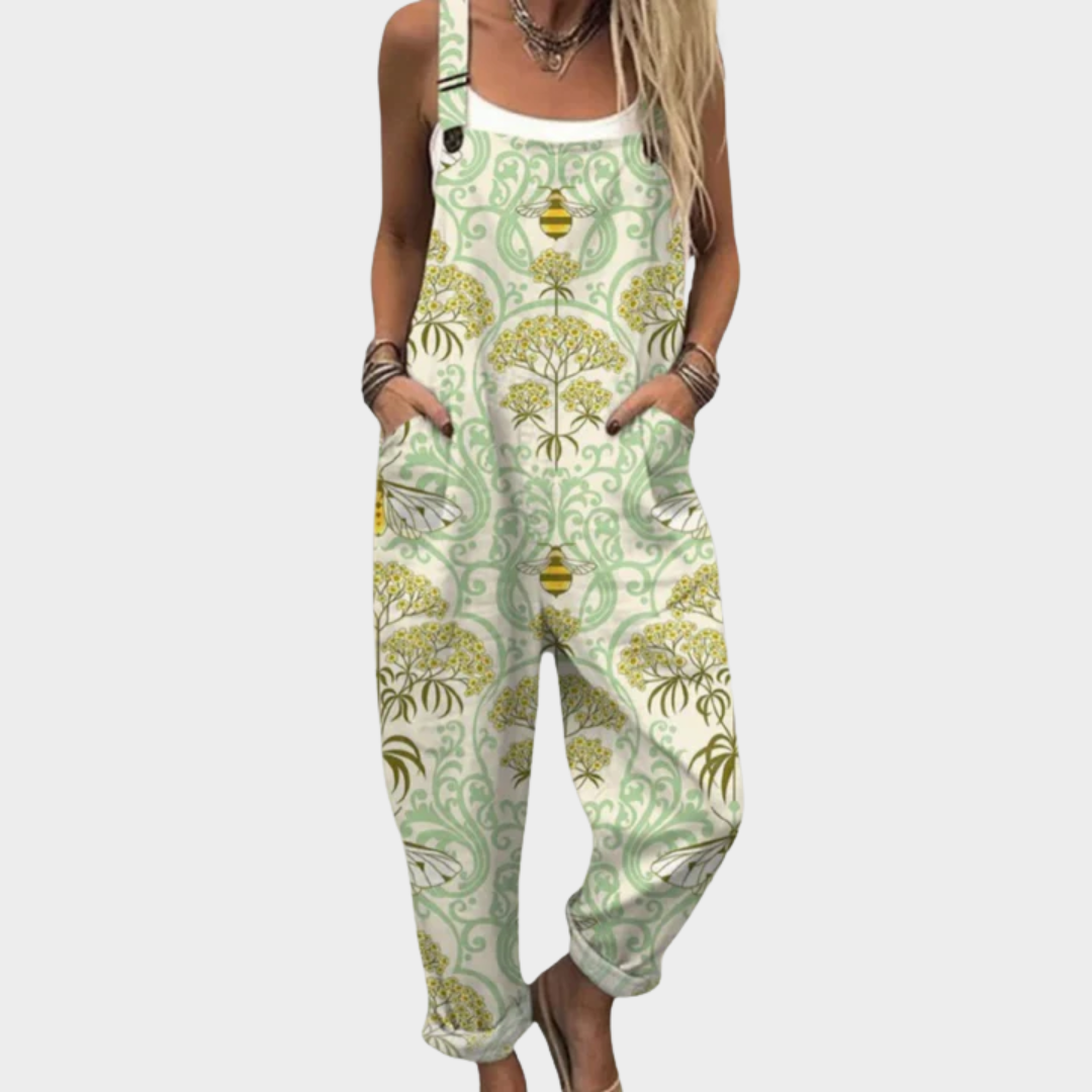 Κοντάρι overalls – Άνεση με Εικονογραφημένο Σχέδιο
