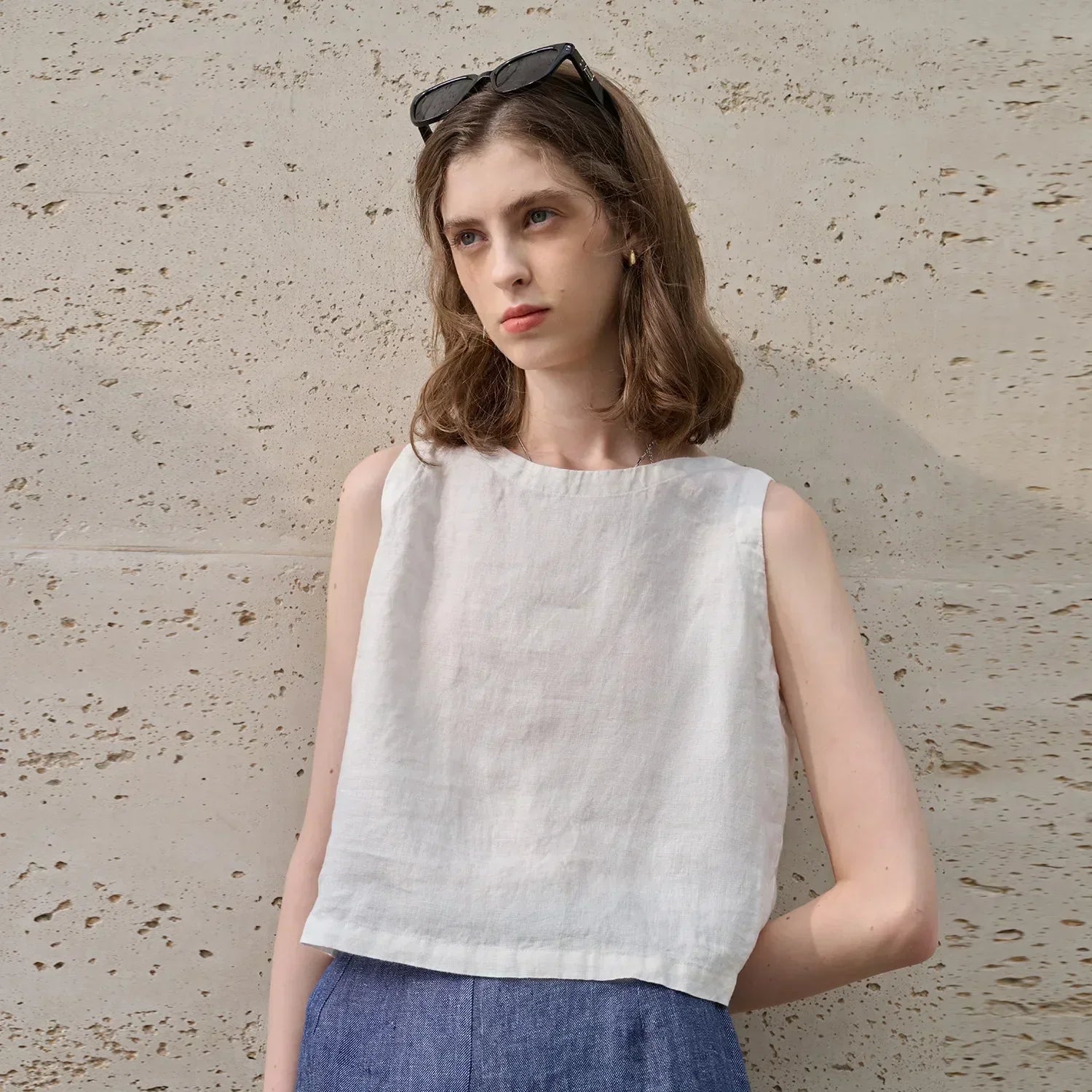 Ασύμμετρο Καλλιτεχνικό Crop Top